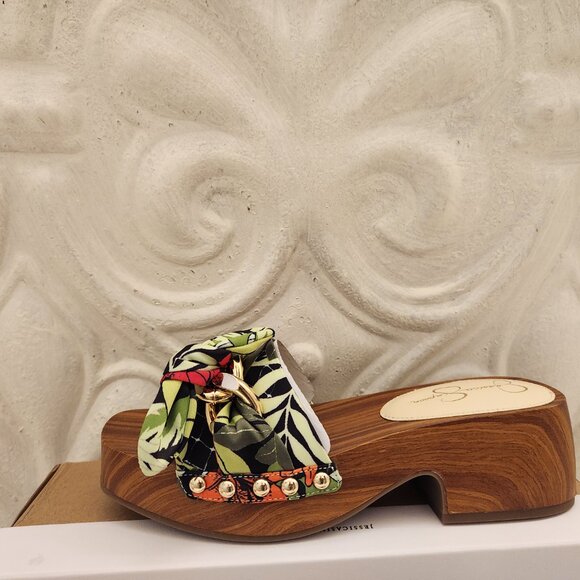 Jessica Simpson "Resima" Tropical Multi" Lily of Jungle Sandals. NIB. Size 6 - Picture 3 of 13